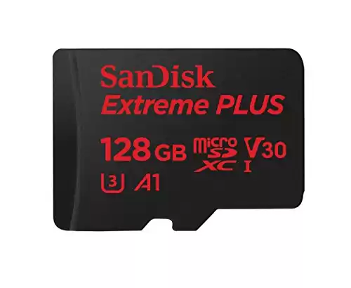 SanDisk Extreme PLUS 128GB microSDXC UHS-I Card - SDSQXBG-128G-GN6MA